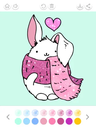 Captura 1 Kawaii Juegos de Pintar Brillo iphone