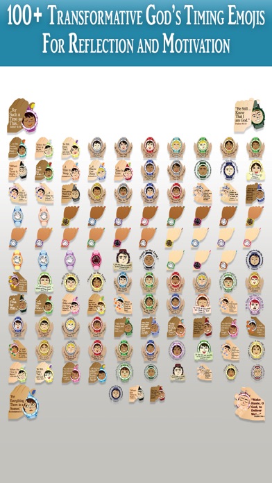 Screenshot #1 pour God's Timing Scripture Emojis