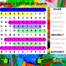 Activities of Kids Difficult Word Search