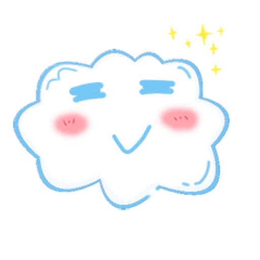 Fat clouds Sticker