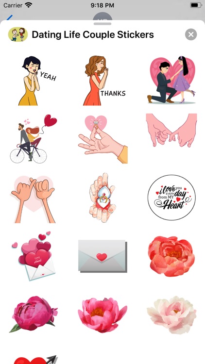 Dating Life Couple Stickers