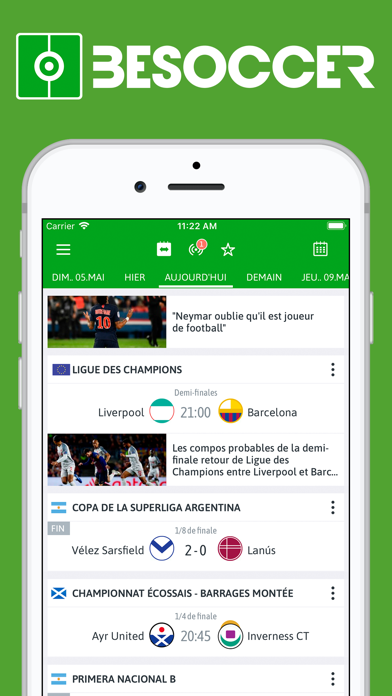 TÉLÉCHARGER BESOCCER POUR IPHONE BESOCCER POUR IPHONE