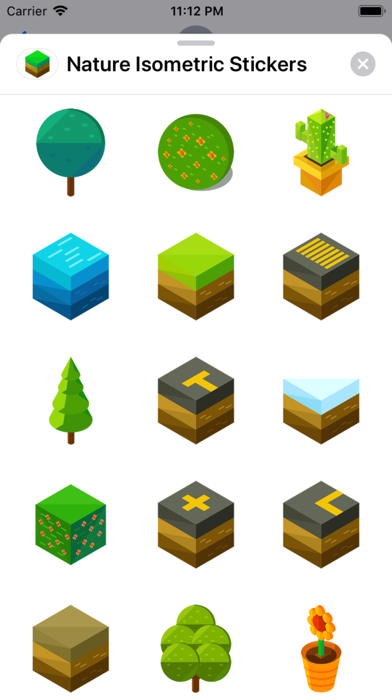 Nature Isometric Stickers screenshot 2