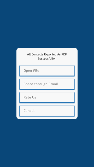 Contacts Exporter CSV/PDF screenshot 3
