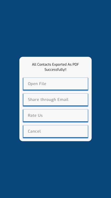 Contacts Exporter CSV/PDF