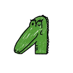 Drawn Crocodile Sticker Pack
