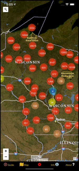 Wisconsin Mushroom Forager Map