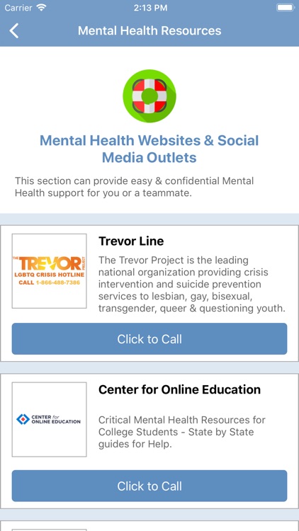 Athlete Mental Health Link screenshot-4