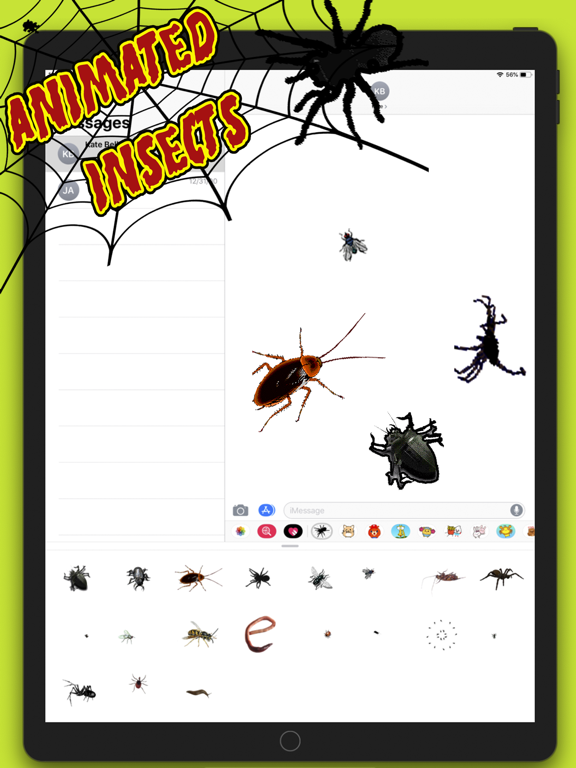 Animated Insects Sticker Appのおすすめ画像1