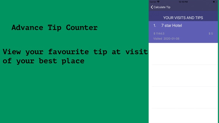 Advance TipCounter