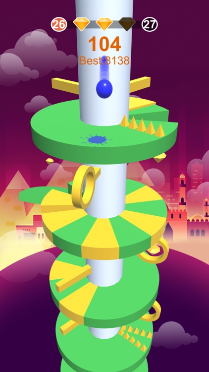 Hop Ball-Bounce On Stack Tower