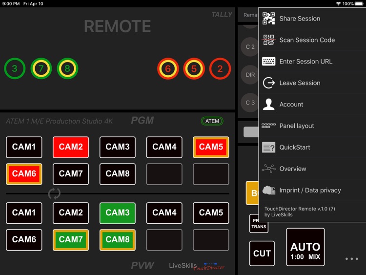 TouchDirector Remote