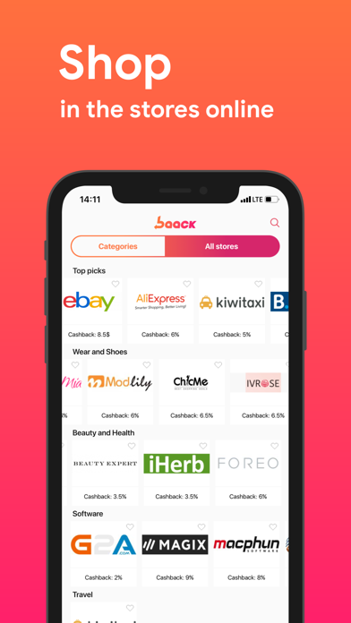Baack:Cashback,Offers,Shopping screenshot 3