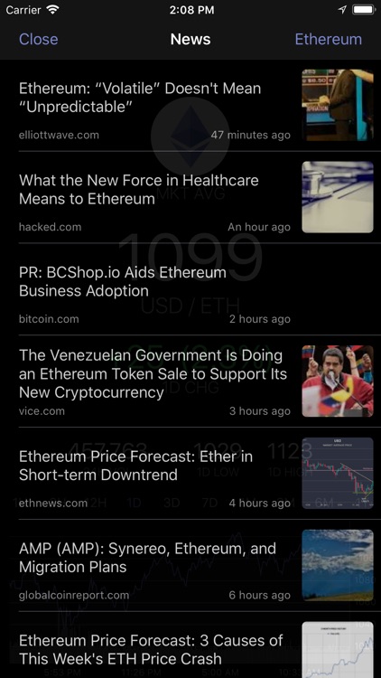 EthereumTick Ethereum Ticker screenshot-3