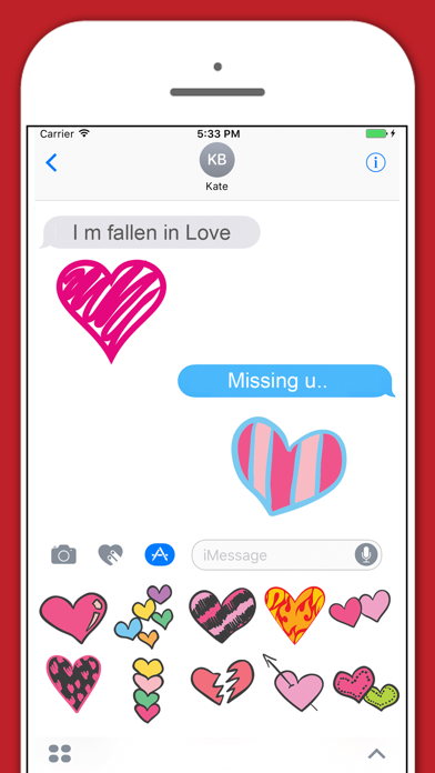 How to cancel & delete Heart Sketch Stickers for iMessage from iphone & ipad 3