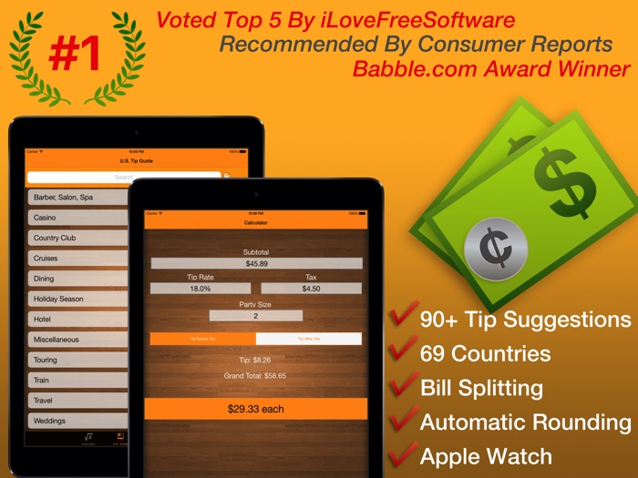 Tip Check Pro - Calc  Guide