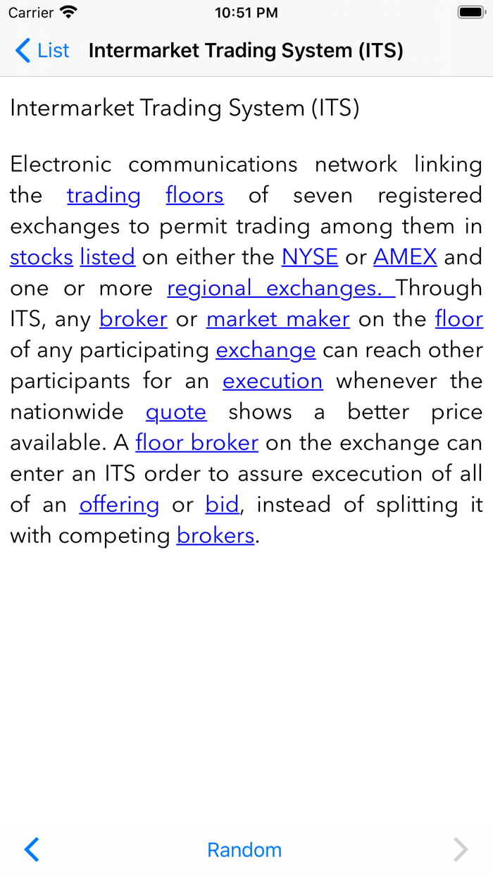 Harveys Financial Glossary