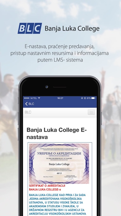 How to cancel & delete BLC Banja Luka College from iphone & ipad 4