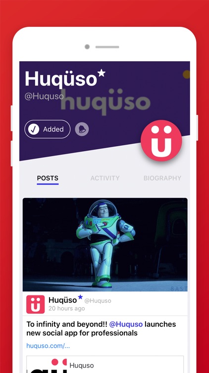 Huqüso: A professional network