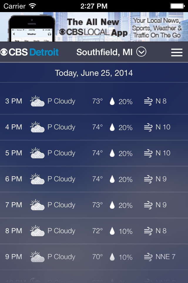 CBS Detroit Weather screenshot 4