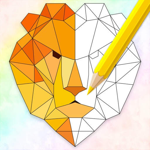 Geometric Animal Coloring Book