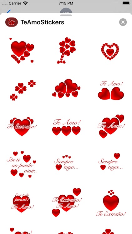 Te Amo Stickers