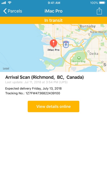 Packtrack: A parcel tracker