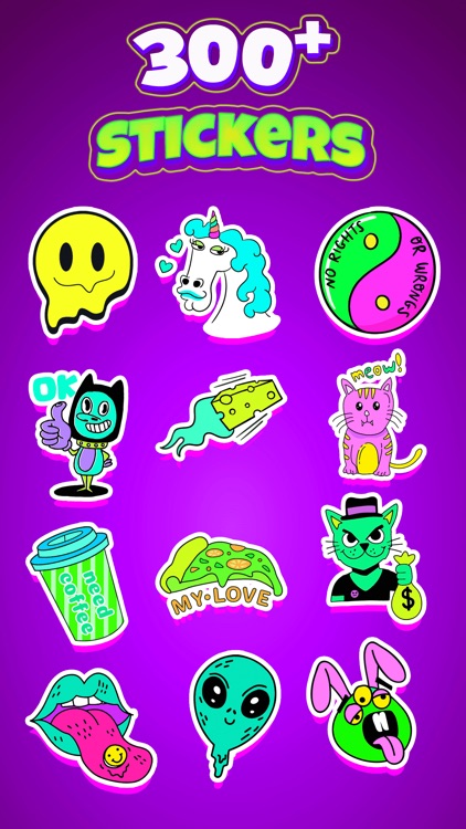 Acid Stickers: Trippy Fun