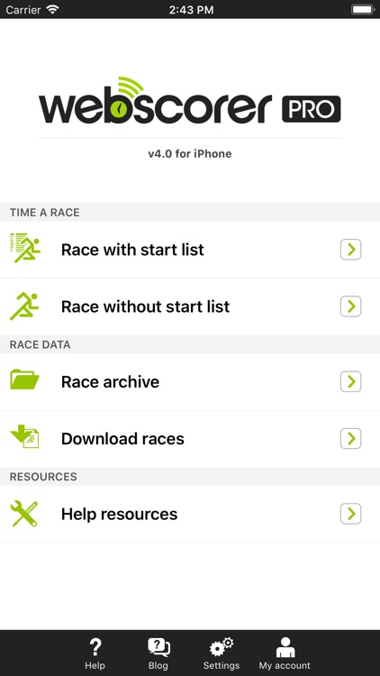 Race & Lap Timer for iPhone