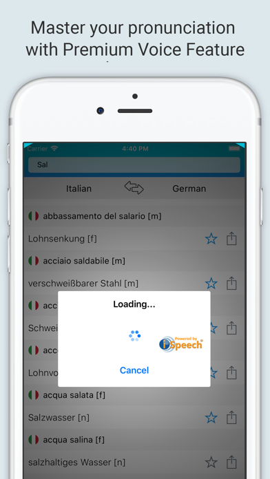 How to cancel & delete German Italian Dictionary + from iphone & ipad 4