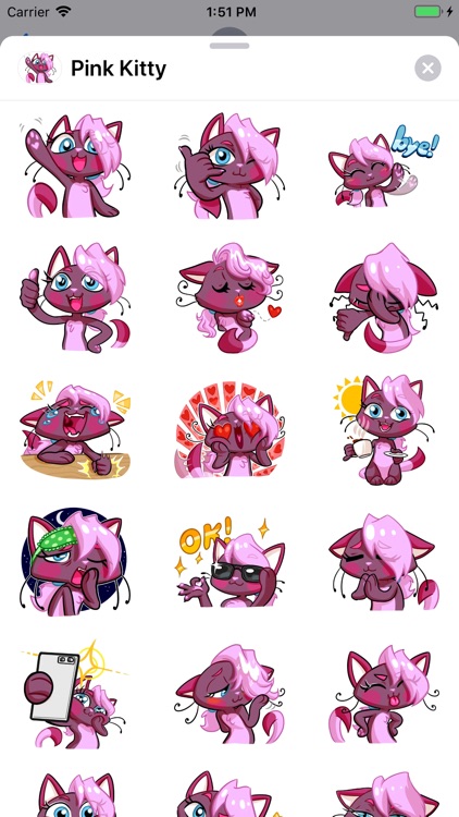 Pink Kitty Sticker Pack