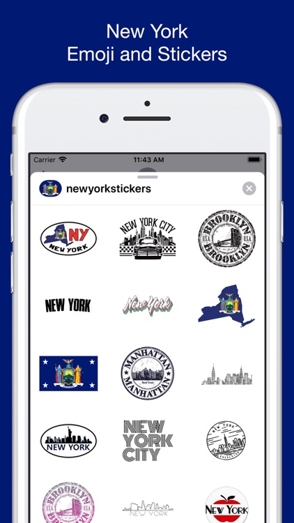 New York emojis - USA stickers