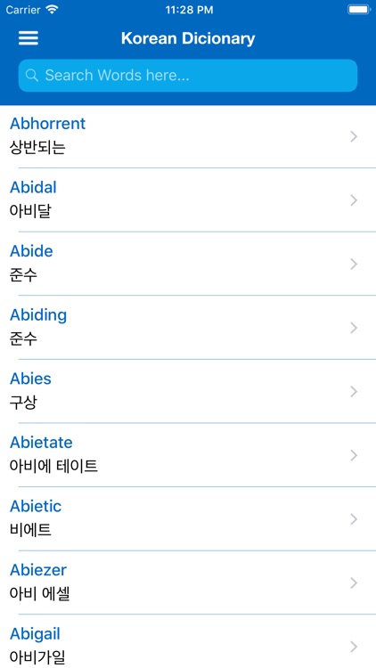 iDictionary English - Korean