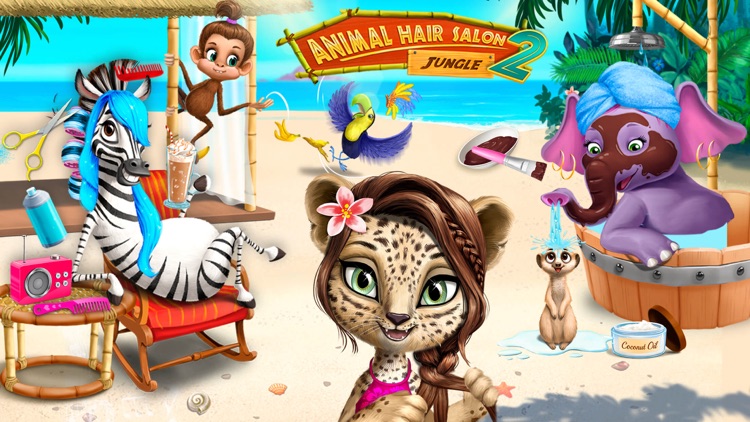 Jungle Animal Hair Salon 2 screenshot-0