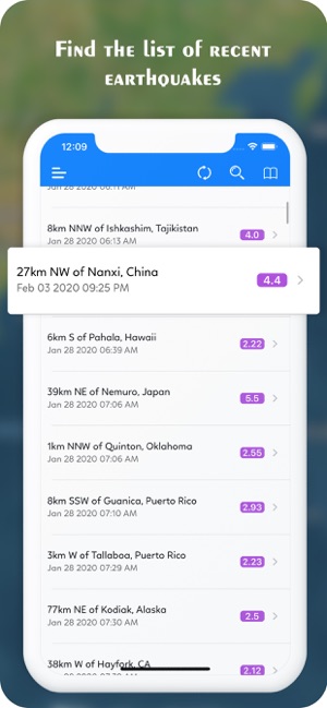 Earthquake Tracker on Map