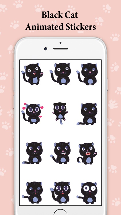 Animated Black Catmoji GIF