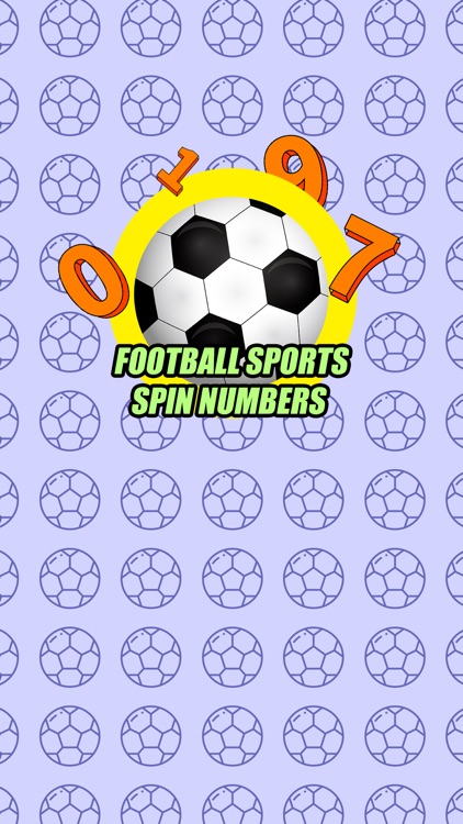 Football Sports Spin Numbers