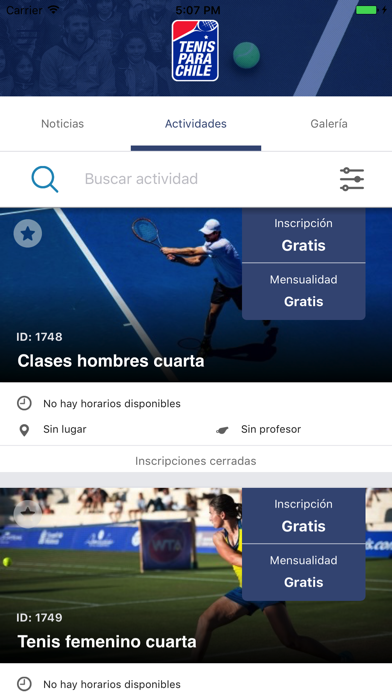 Tenis para Chile screenshot 2
