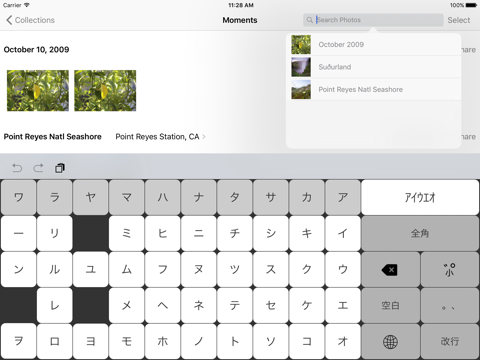 ５０音順カタカナキーボード - náhled