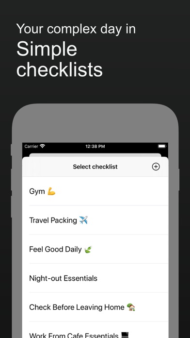 ForgetNot -Reusable checklists screenshot 2