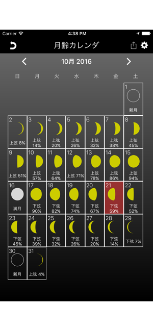 月齢カレンダー プロ 月相スケジュール をapp Storeで