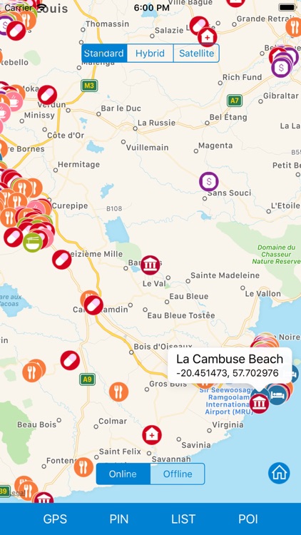 Mauritius - Route Map Offline