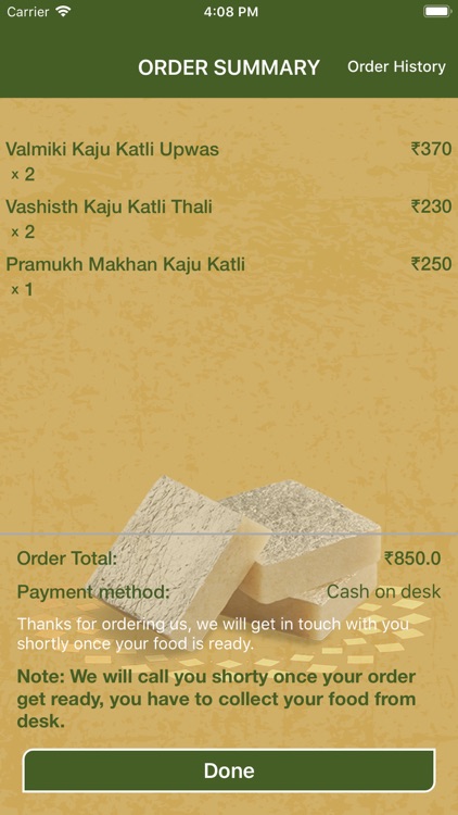 Kaju Katli Order Delivery screenshot-5