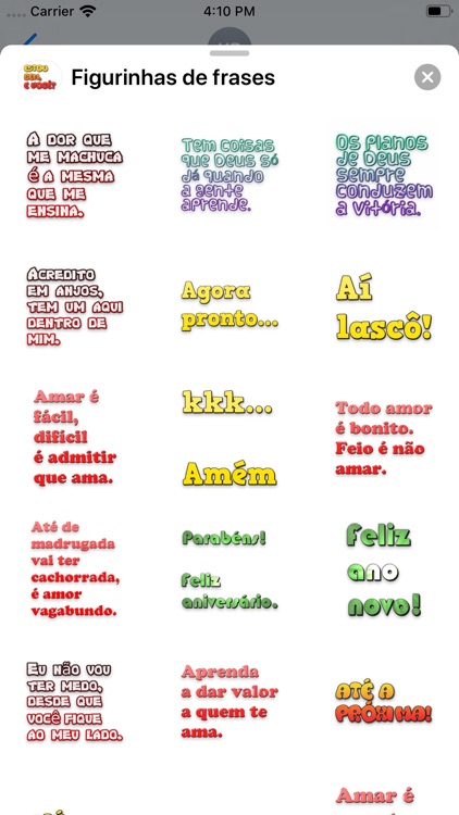 Figurinhas de frases