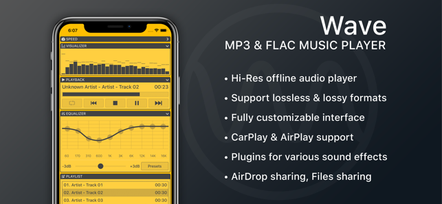 Wave - MP3 & FLAC Music Player(圖1)-速報App