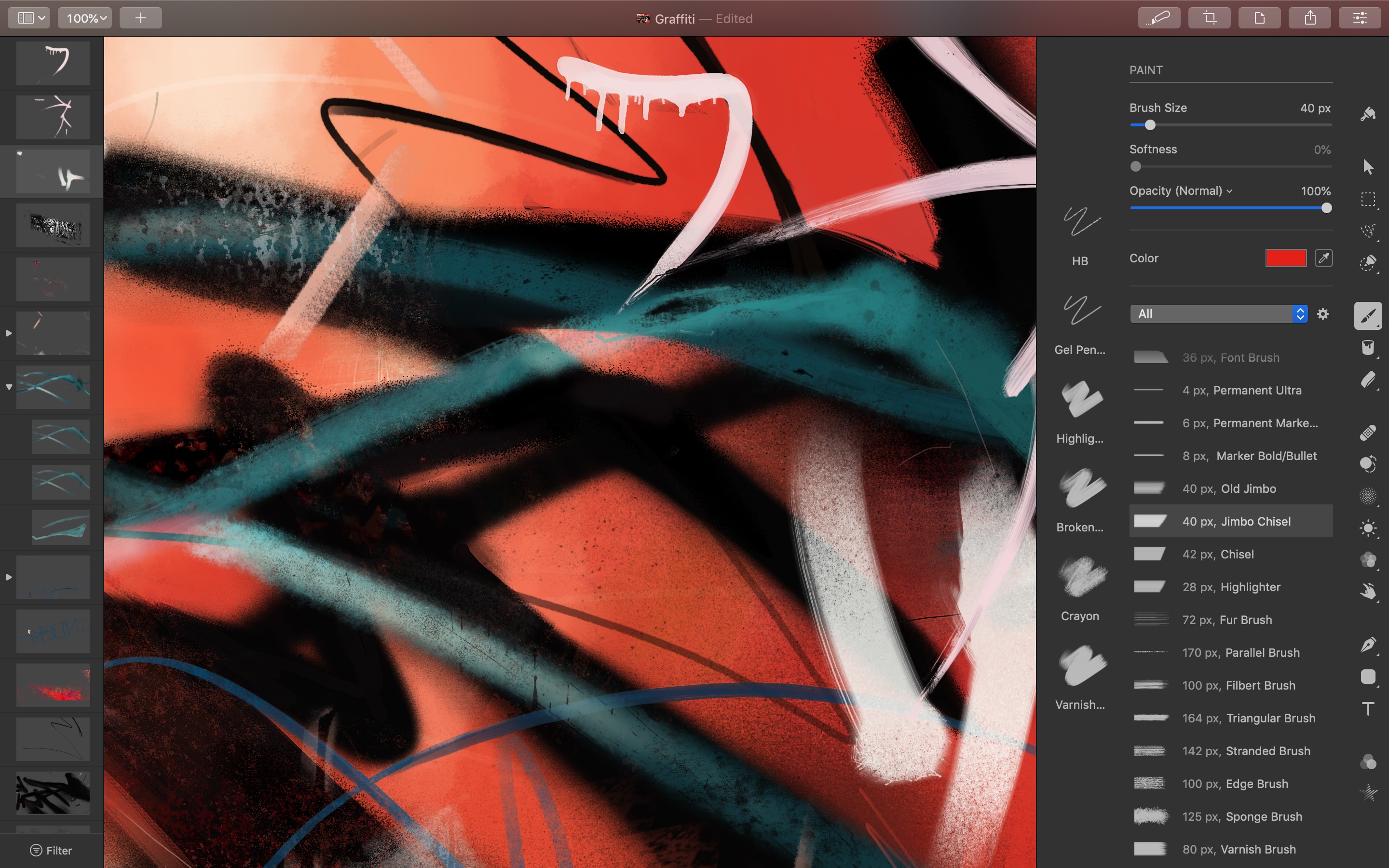 Screenshot do app Pixelmator Pro