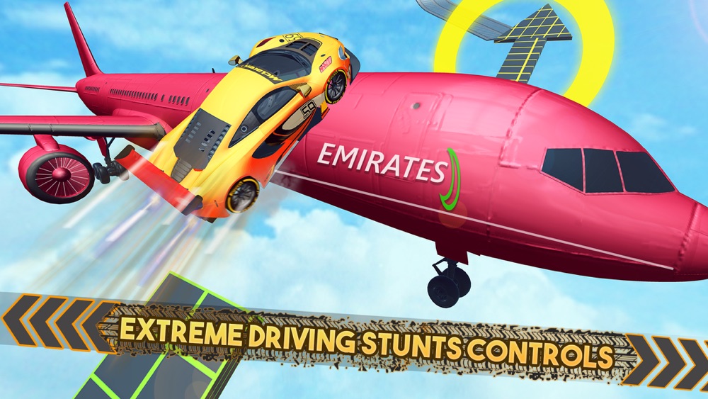 crazy car stunt racing game