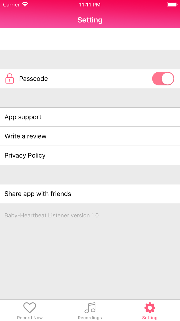 Baby Monitor Recording