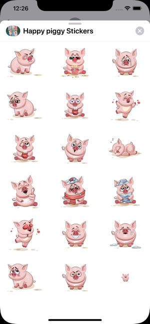 Happy piggy Stickers(圖2)-速報App