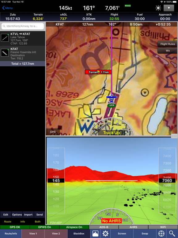 WingX Pro7 - Aviation Moving Map, Charts, and Weather screenshot